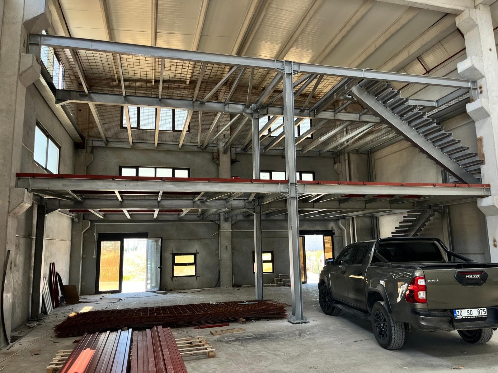 Construction of a Two-Story Office Building Within an Industrial Facility